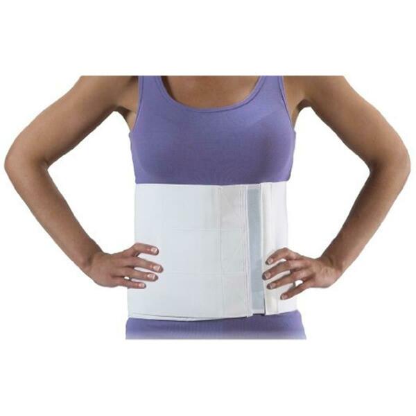 Bilt-Rite Mastex Health 9 in. Universal Abdominal Binder- White 10-14081-2